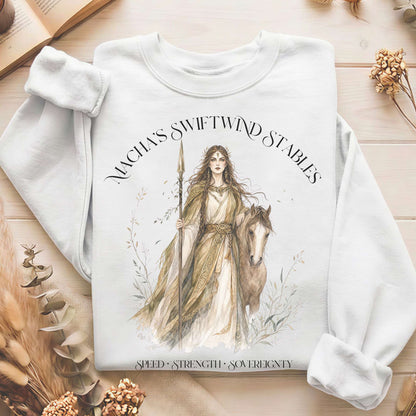 Macha's Swiftwind Stables Irish Mythology Sweatshirt