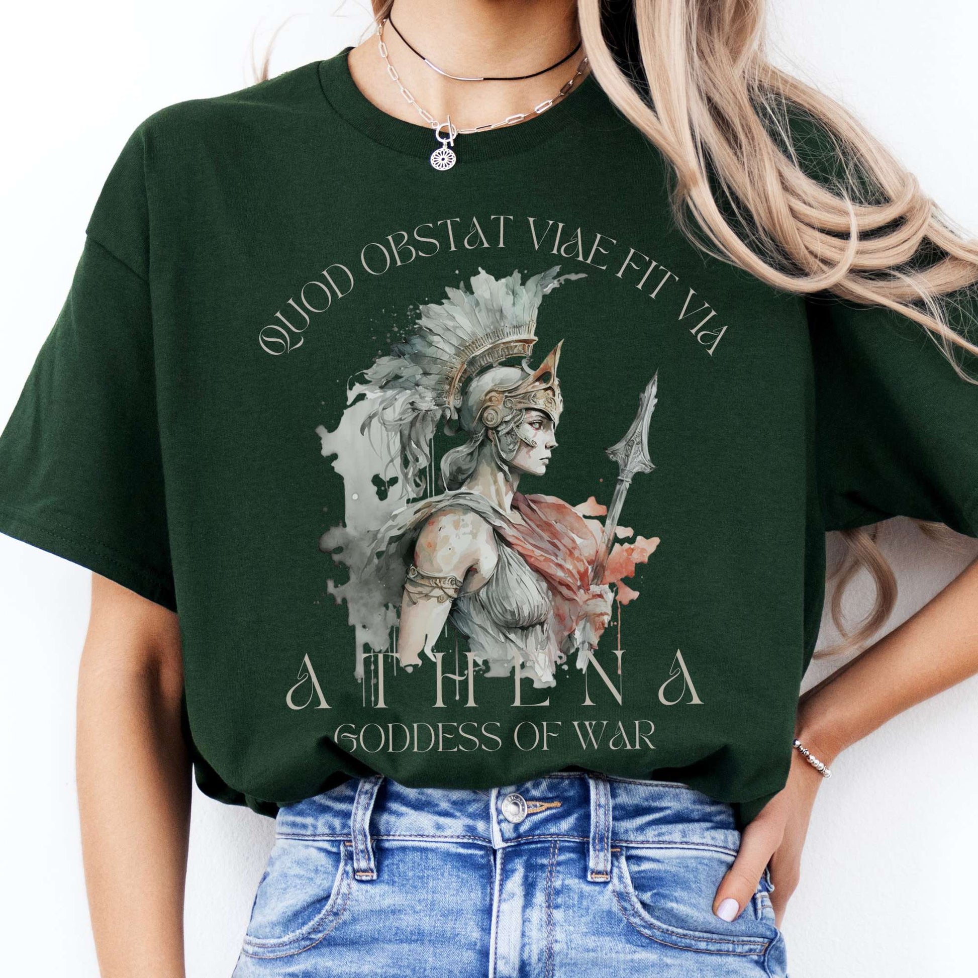 T-Shirt Athena Greek Mythology T-Shirt The Mystic Eden