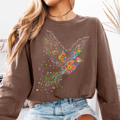 Long-sleeve Espresso / S She Was Becoming Herself Kate Chopin Long Sleeve The Mystic Eden