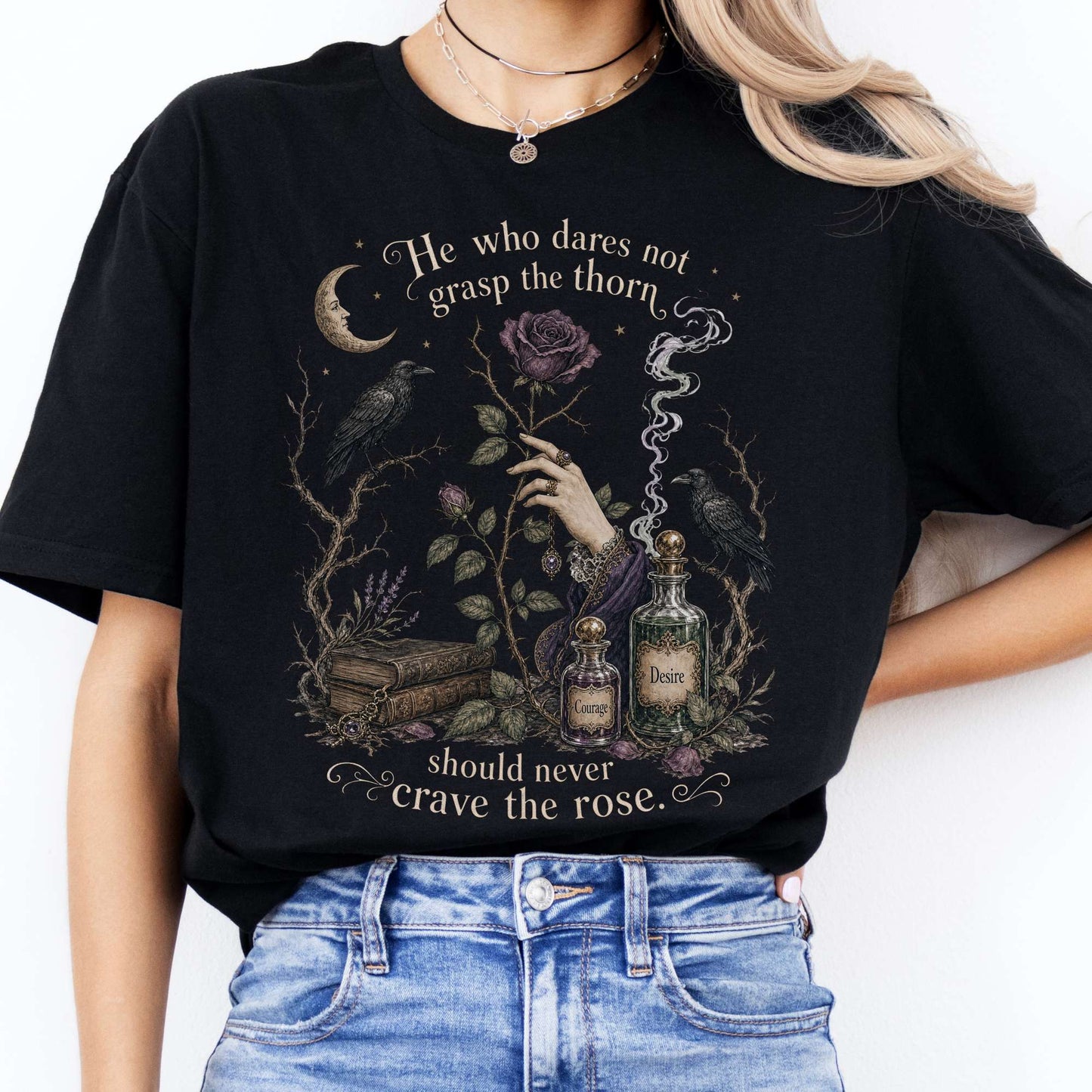 He Who Dares Not Grasp the Thorn Anne Brontë Literary T-Shirt