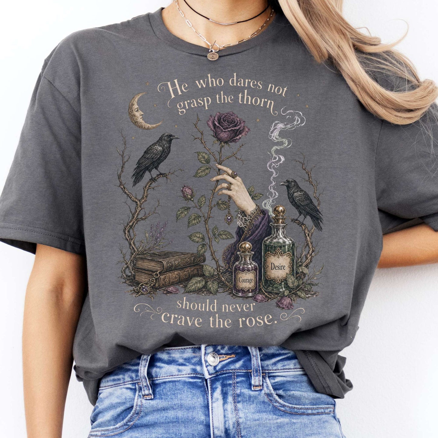 He Who Dares Not Grasp the Thorn Anne Brontë Literary T-Shirt