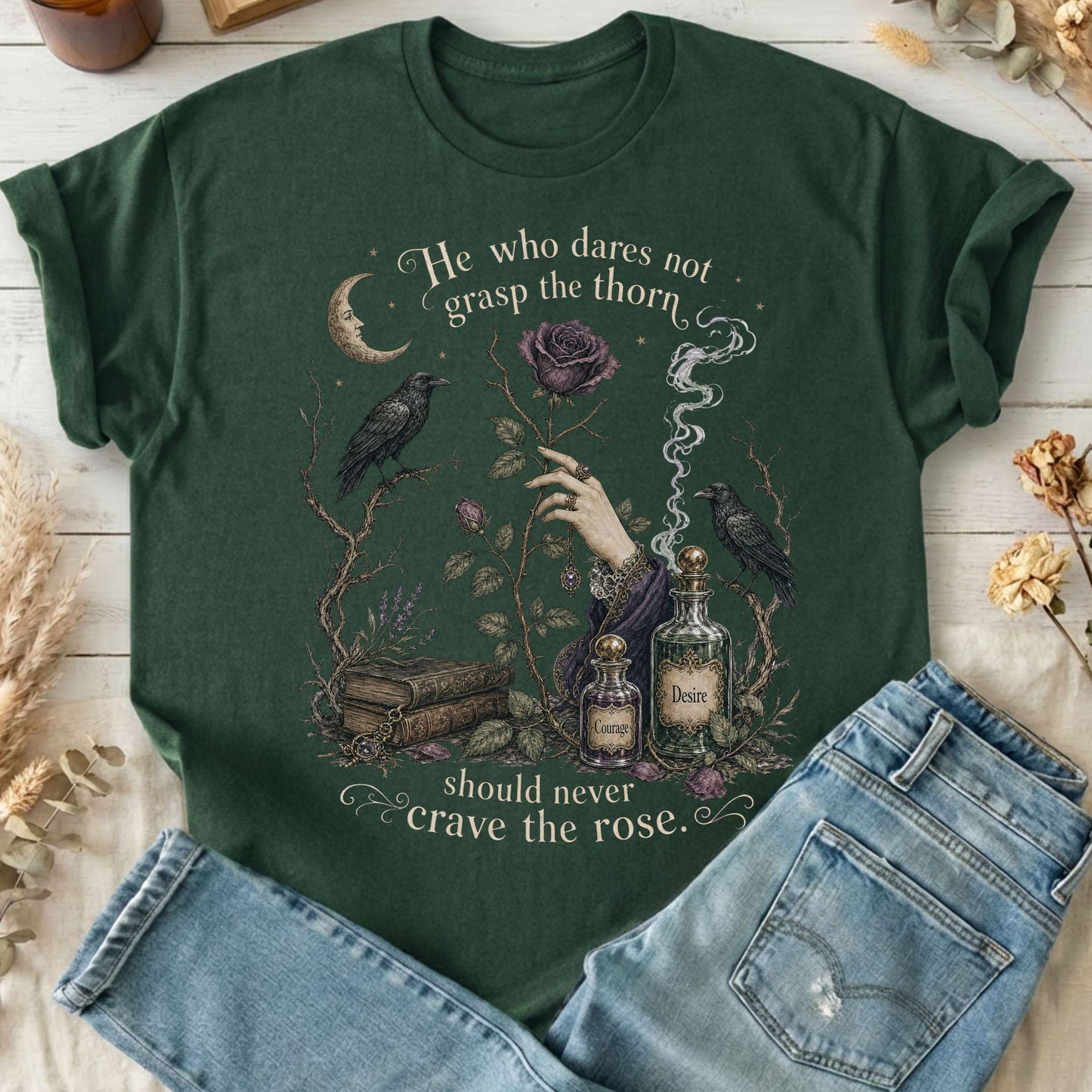 He Who Dares Not Grasp the Thorn Anne Brontë Literary T-Shirt