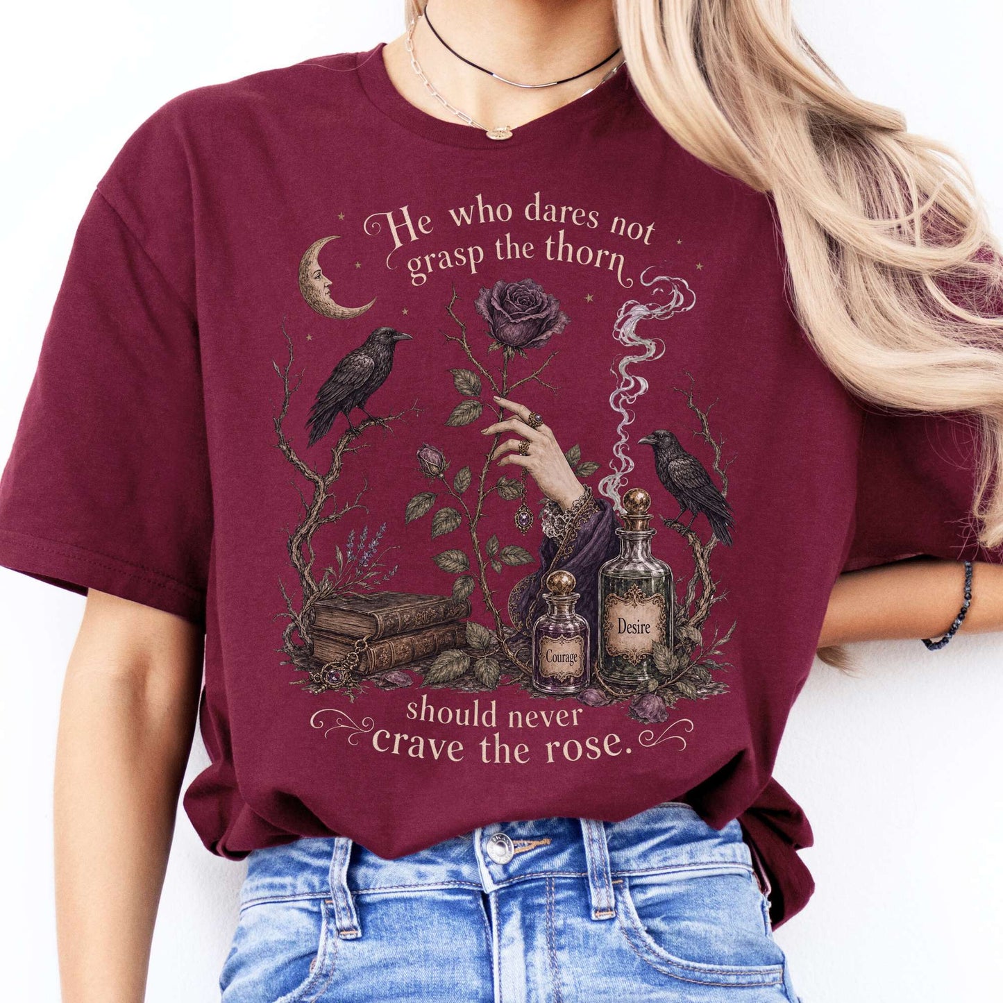 He Who Dares Not Grasp the Thorn Anne Brontë Literary T-Shirt
