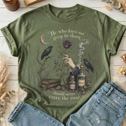 He Who Dares Not Grasp the Thorn Anne Brontë Literary T-Shirt
