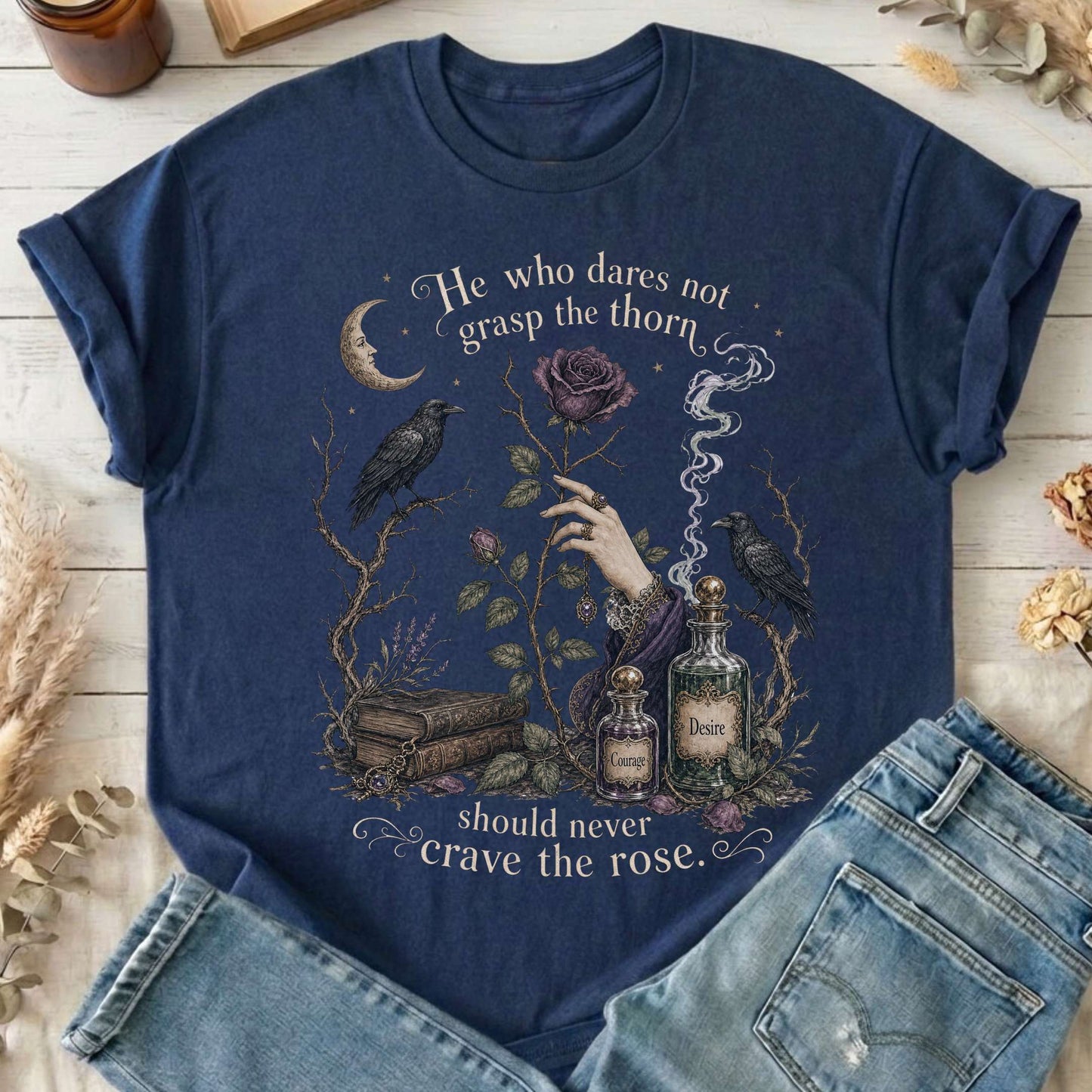 He Who Dares Not Grasp the Thorn Anne Brontë Literary T-Shirt