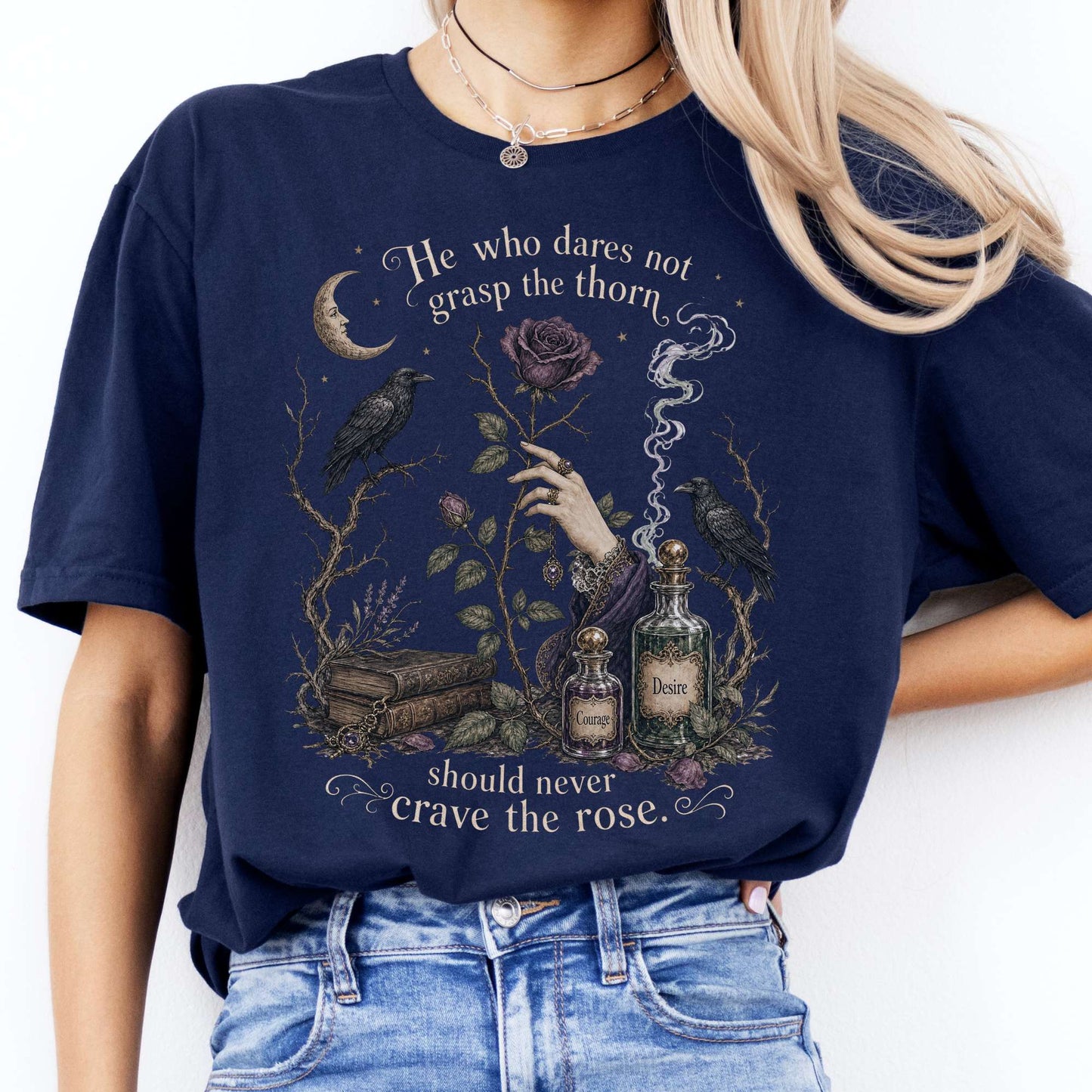 He Who Dares Not Grasp the Thorn Anne Brontë Literary T-Shirt