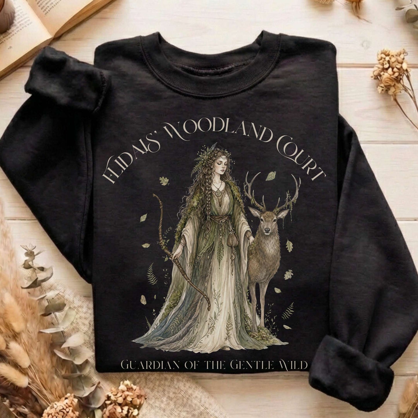 Flidais' Woodland Court Irish Mythology Sweatshirt