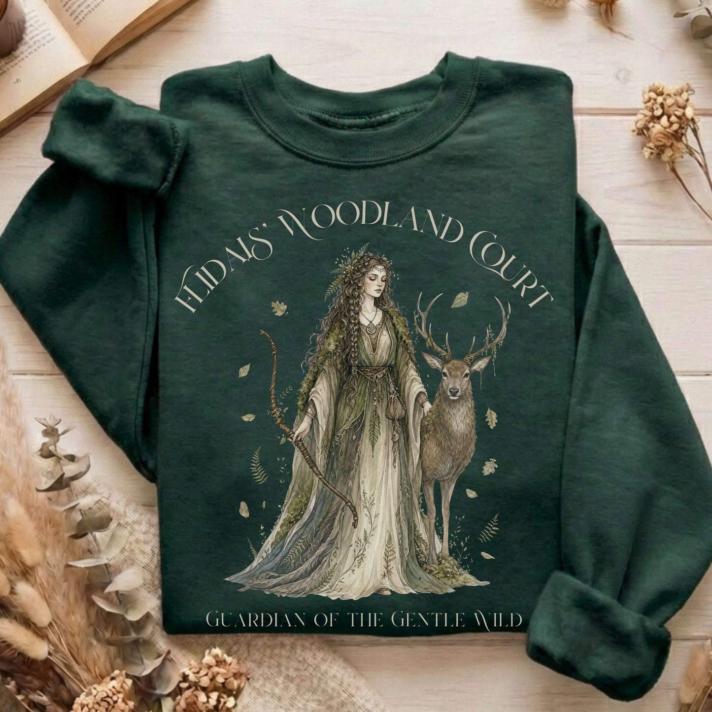 Flidais' Woodland Court Irish Mythology Sweatshirt