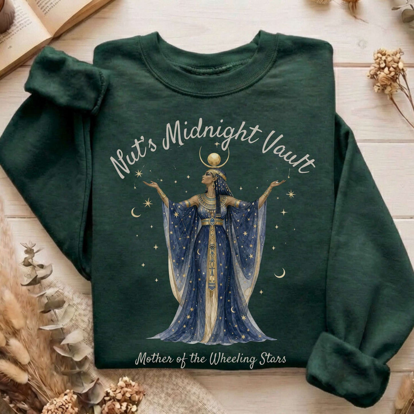 Nut's Midnight Vault Egyptian Mythology Sweatshirt