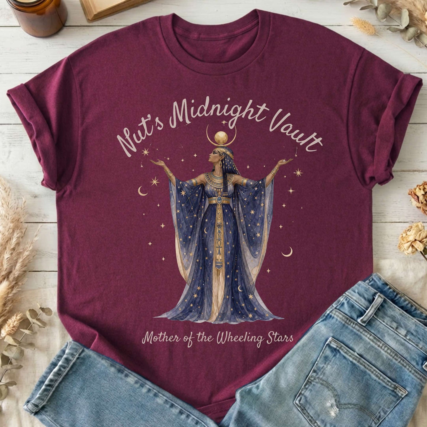 Nut's Midnight Vault Egyptian Mythology T-Shirt