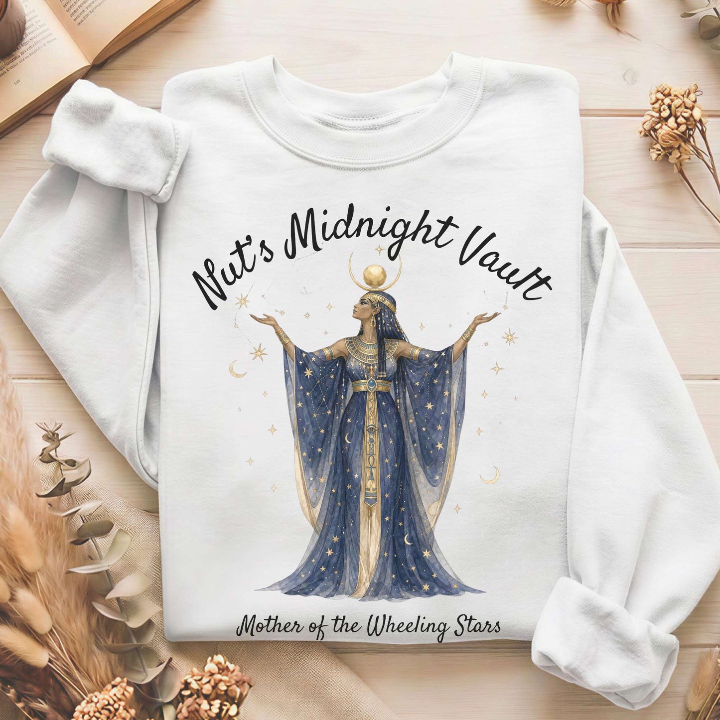 Nut's Midnight Vault Egyptian Mythology Sweatshirt