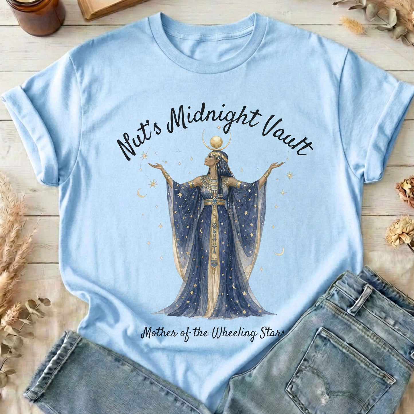 Nut's Midnight Vault Egyptian Mythology T-Shirt