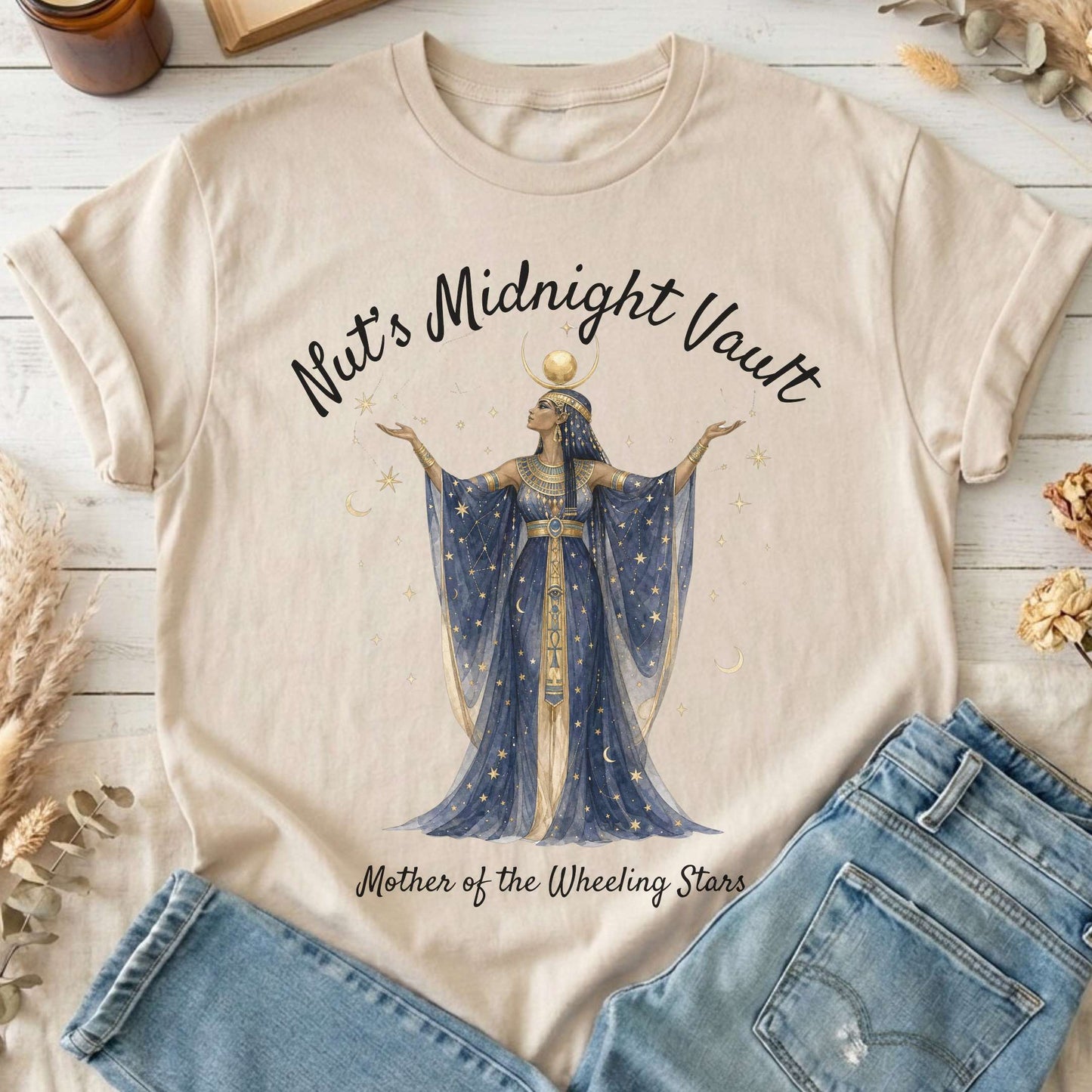 Nut's Midnight Vault Egyptian Mythology T-Shirt