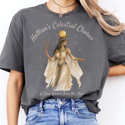 Hathor's Celestial Chorus Egyptian Mythology T-Shirt