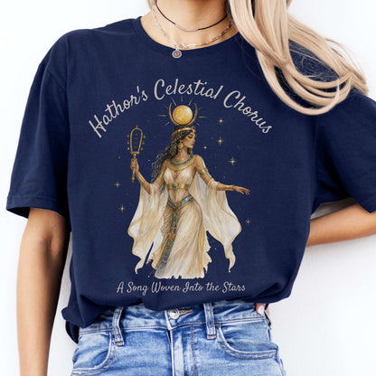 Hathor's Celestial Chorus Egyptian Mythology T-Shirt