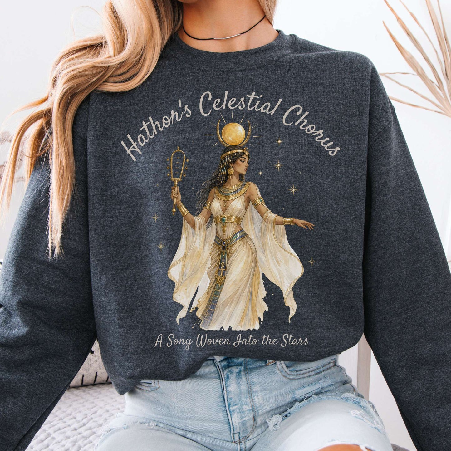 Sweatshirt Dark Heather / S Design 354 Crewneck Sweatshirt The Mystic Eden