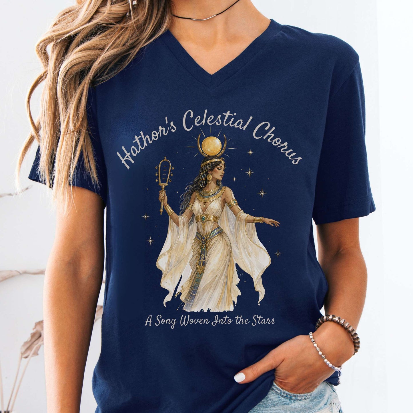 V-neck Navy / S Design 354 V-neck The Mystic Eden