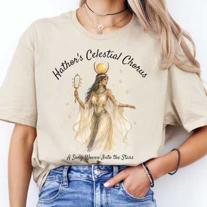 Hathor's Celestial Chorus Egyptian Mythology T-Shirt