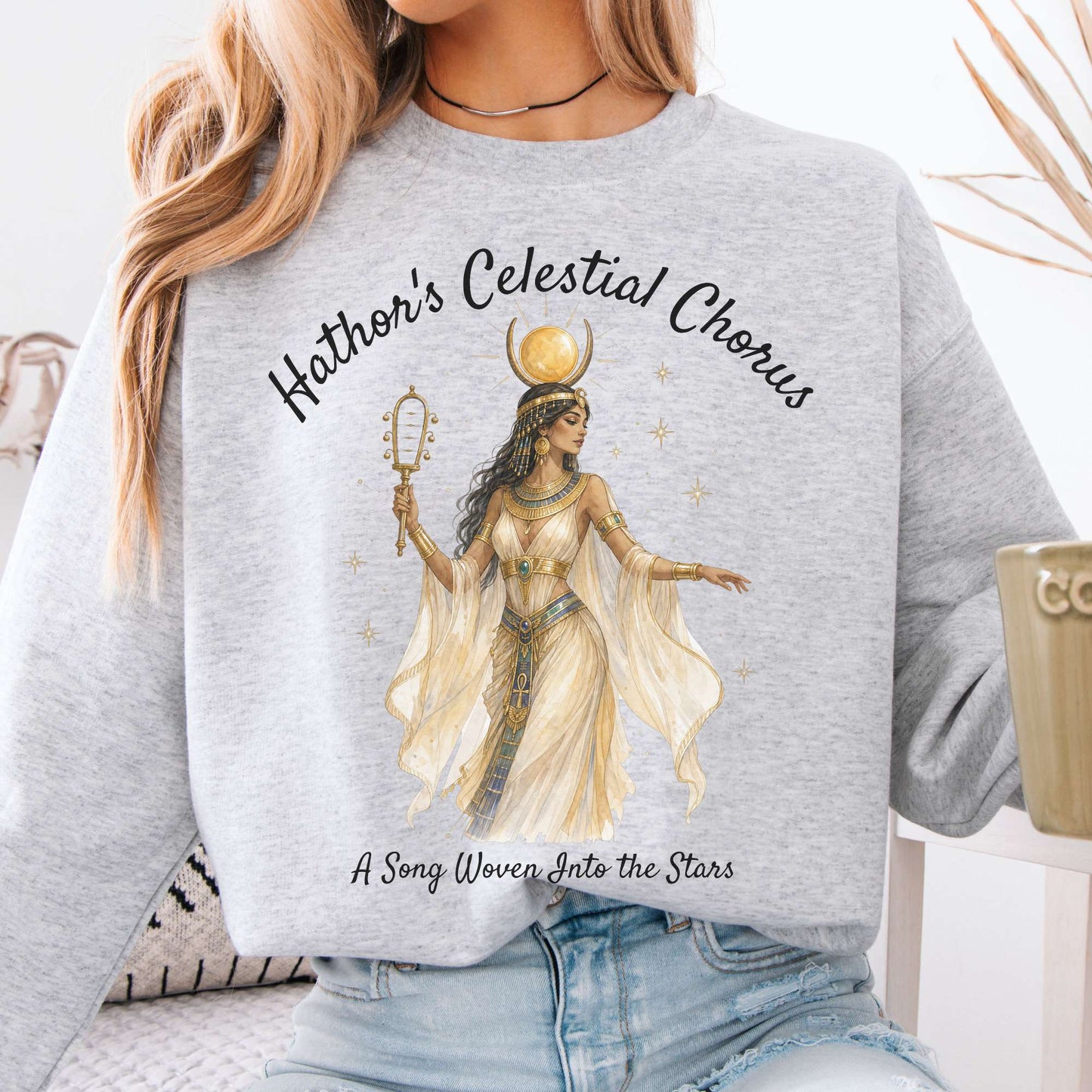 Sweatshirt Ash / S Design 354 Crewneck Sweatshirt The Mystic Eden