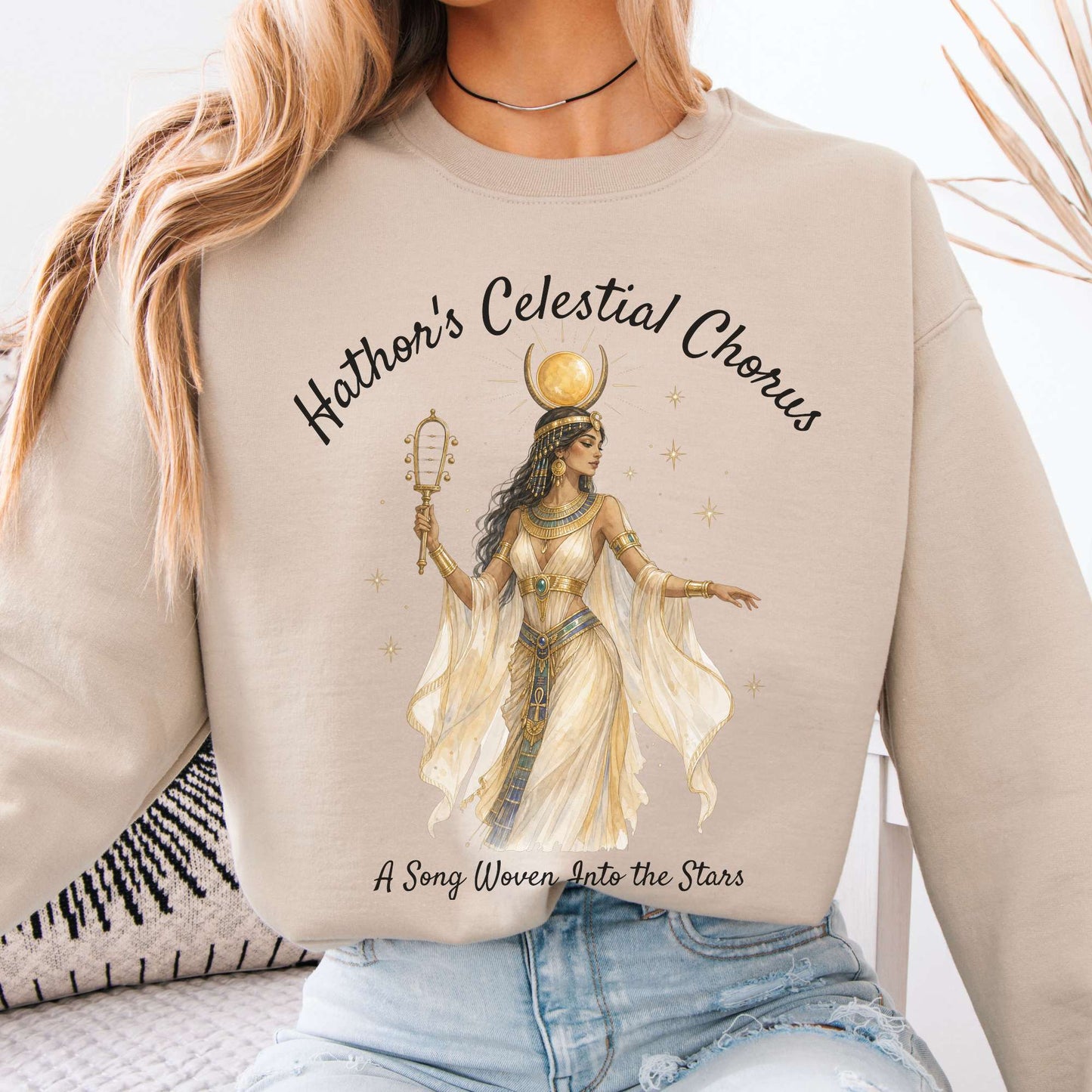 Sweatshirt Sand / S Design 354 Crewneck Sweatshirt The Mystic Eden