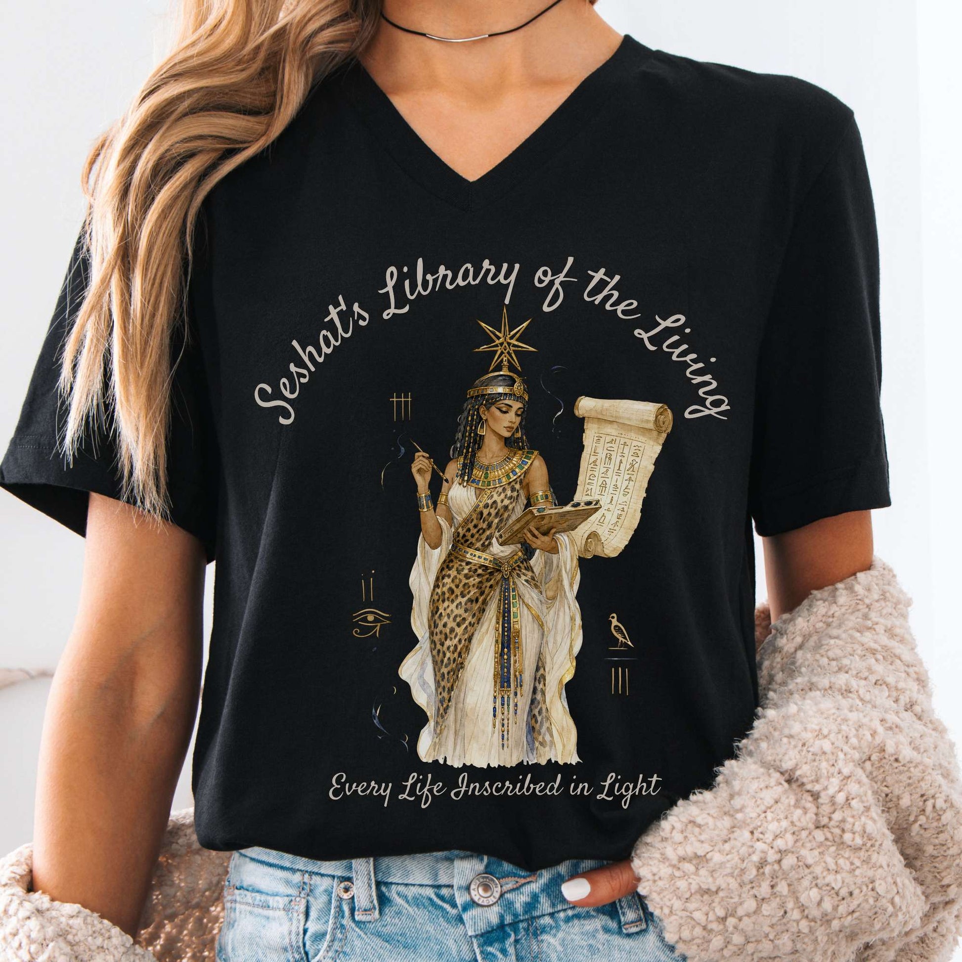 V-neck Black / S Design 355 V-neck The Mystic Eden