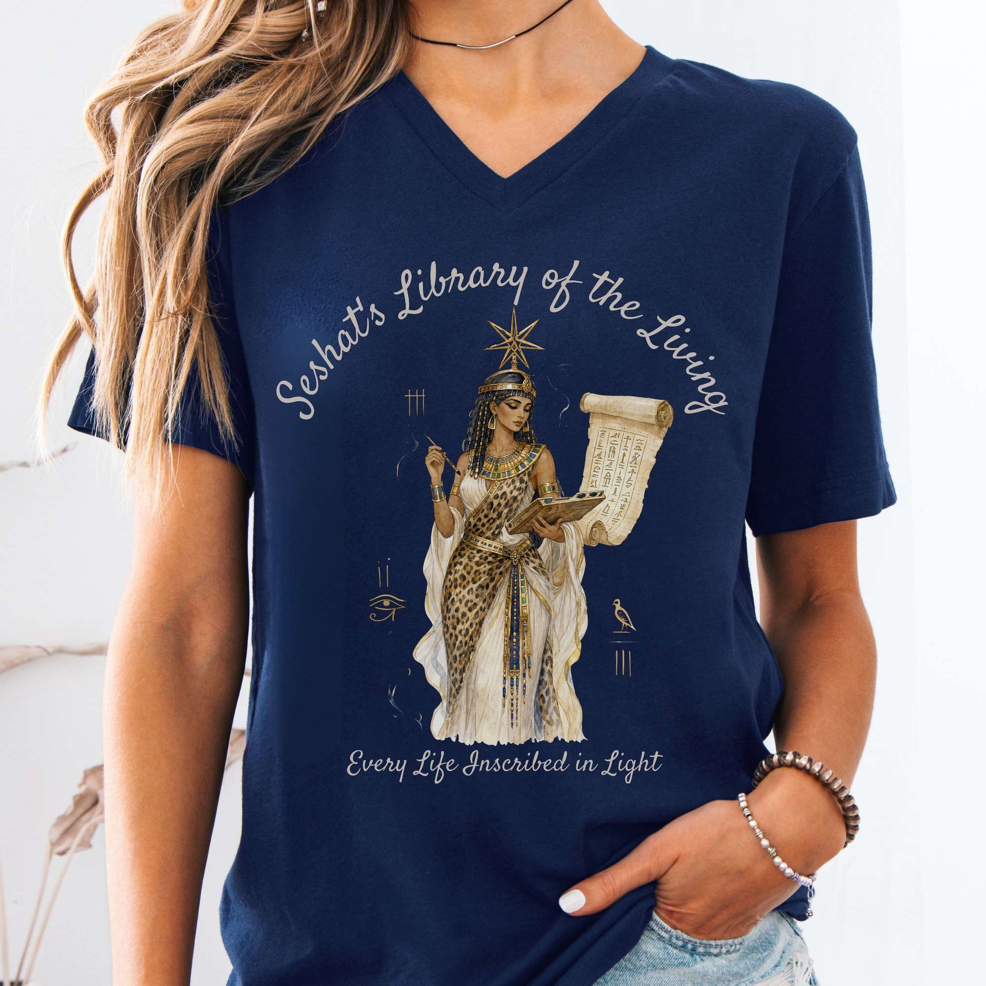 V-neck Navy / S Design 355 V-neck The Mystic Eden