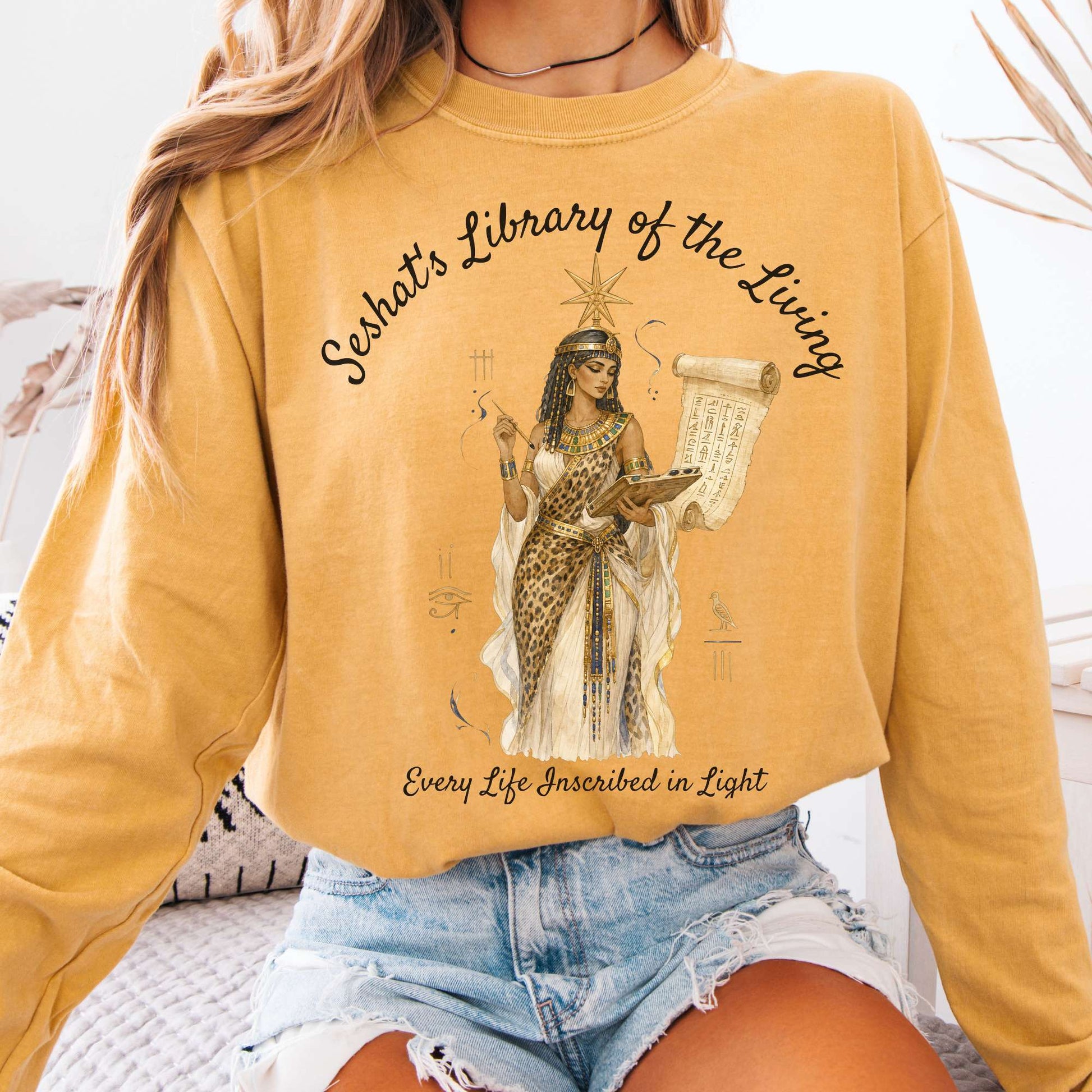 Long-sleeve Mustard / S Design 355 Long Sleeve The Mystic Eden
