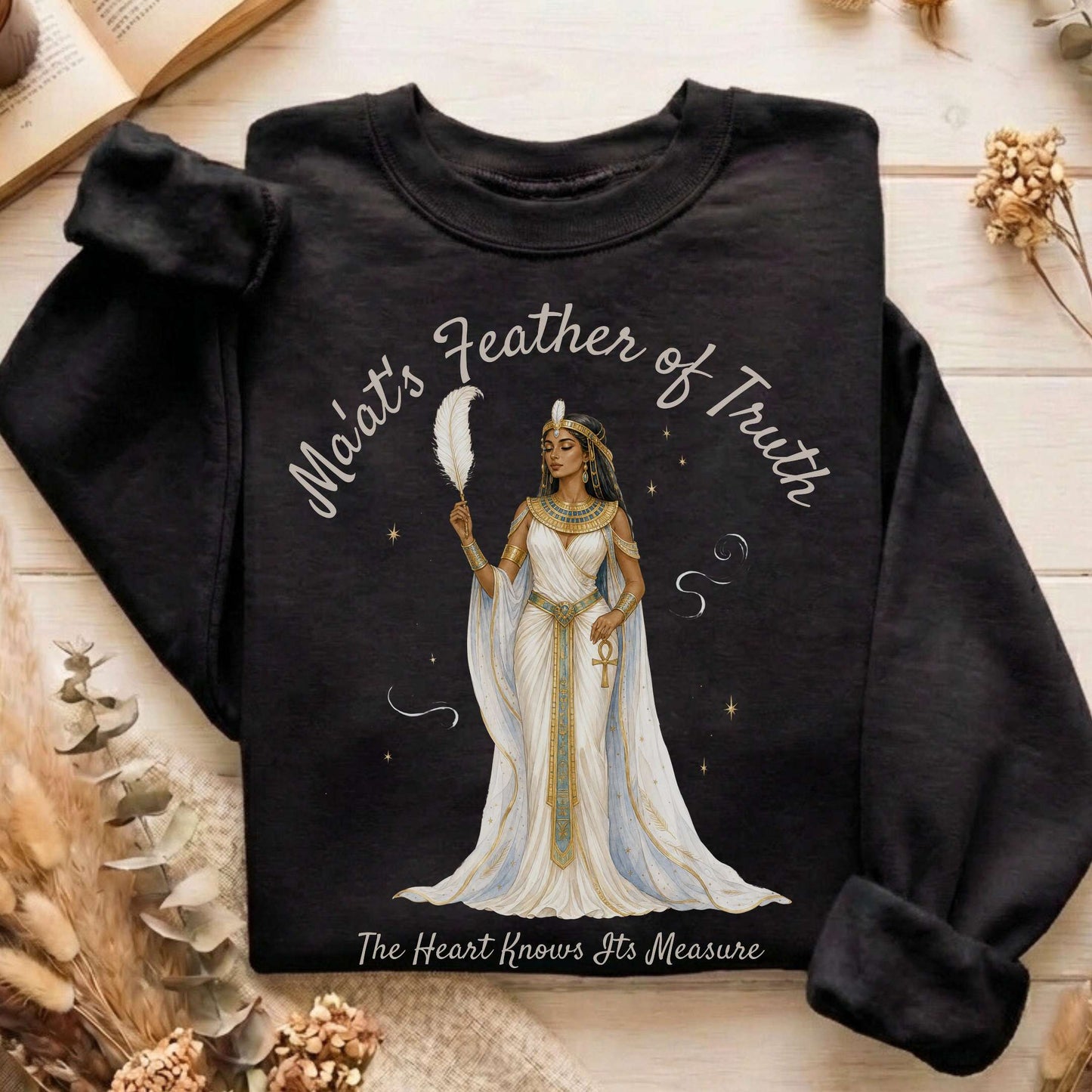 Ma'at's Feather of Truth Egyptian Mythology Sweatshirt