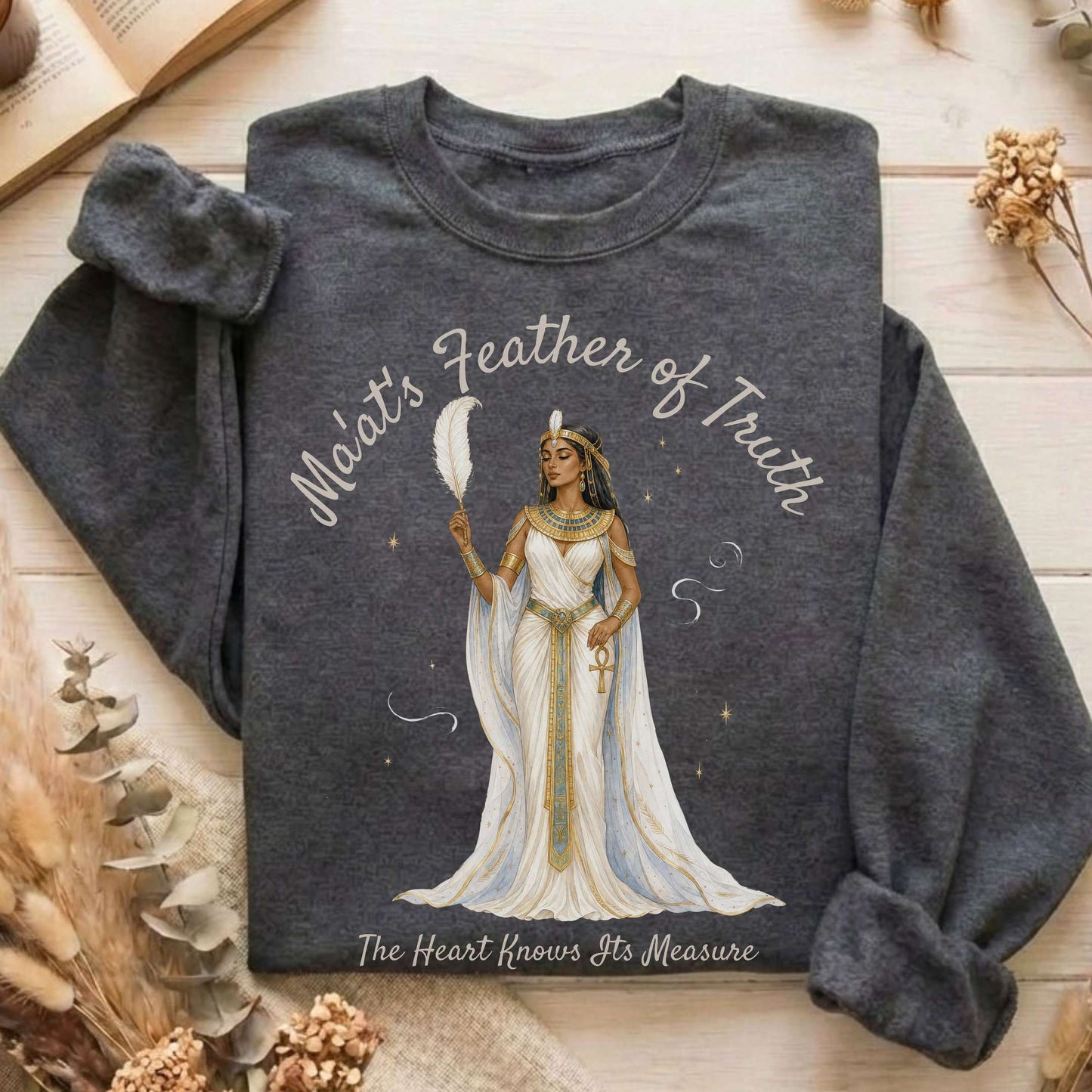 Ma'at's Feather of Truth Egyptian Mythology Sweatshirt
