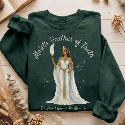 Ma'at's Feather of Truth Egyptian Mythology Sweatshirt