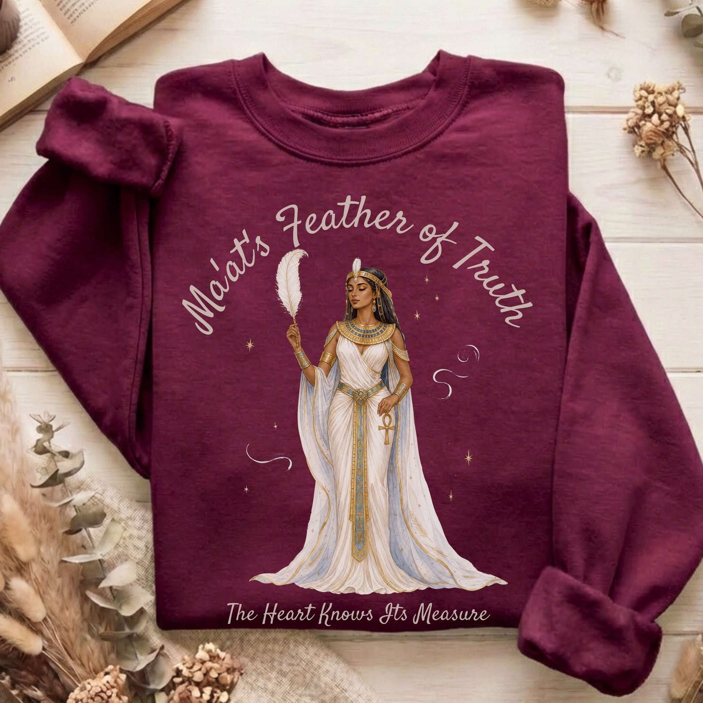 Ma'at's Feather of Truth Egyptian Mythology Sweatshirt