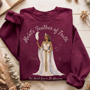 Ma'at's Feather of Truth Egyptian Mythology Sweatshirt