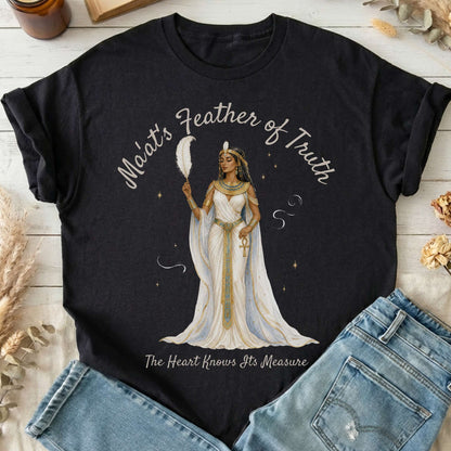 Ma'at's Feather of Truth Egyptian Mythology T-Shirt