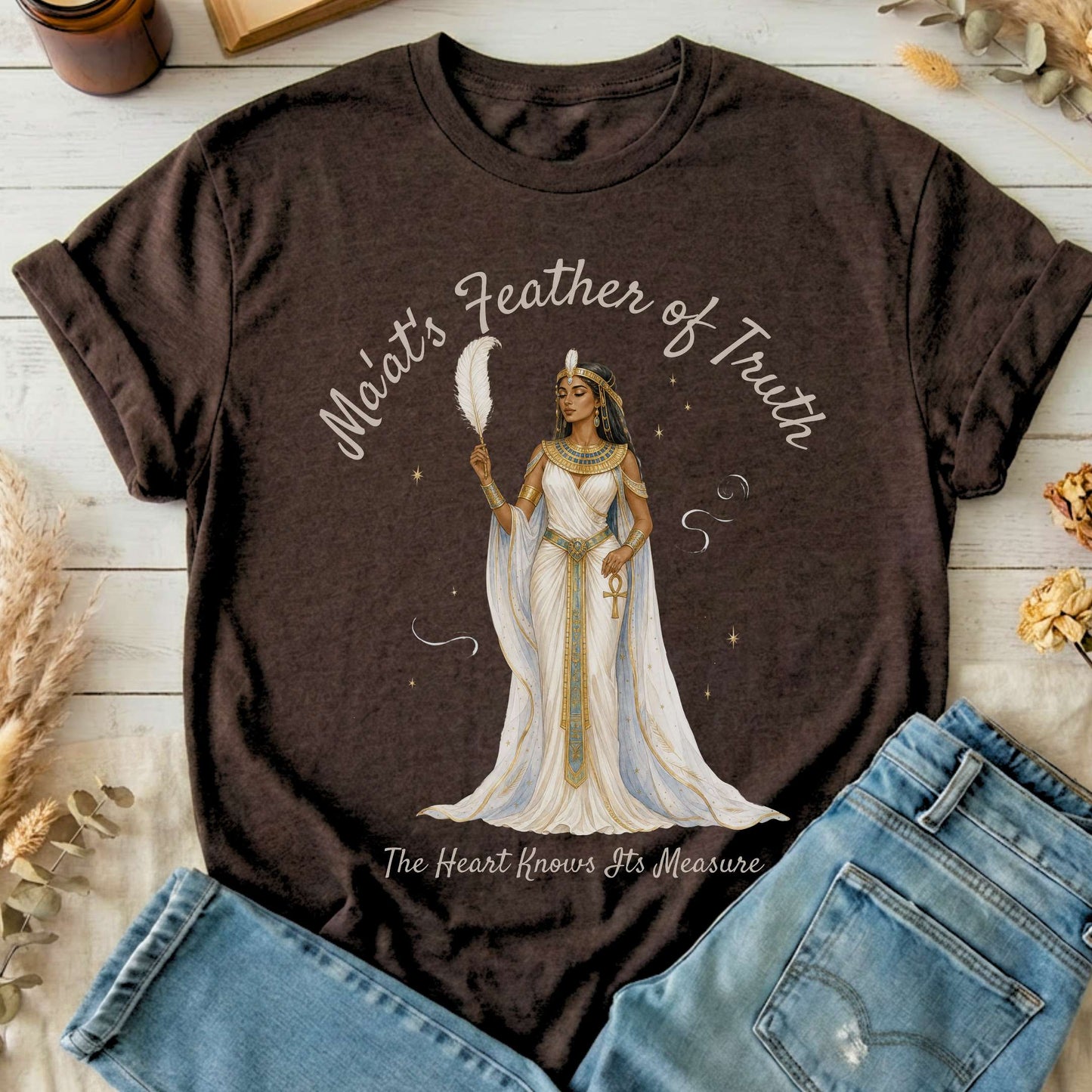 Ma'at's Feather of Truth Egyptian Mythology T-Shirt