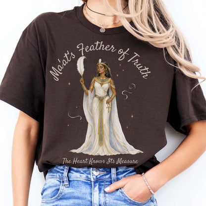 Ma'at's Feather of Truth Egyptian Mythology T-Shirt