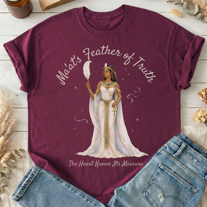 Ma'at's Feather of Truth Egyptian Mythology T-Shirt