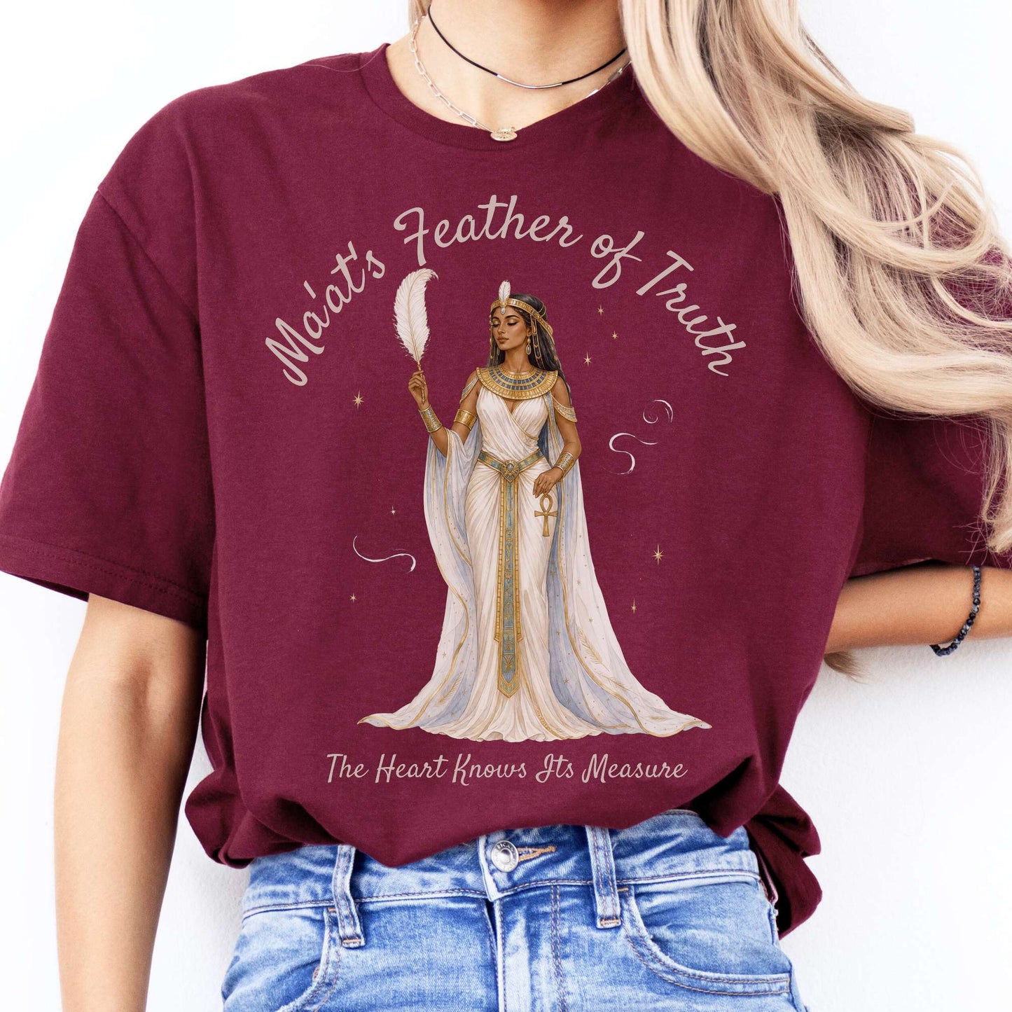 Ma'at's Feather of Truth Egyptian Mythology T-Shirt