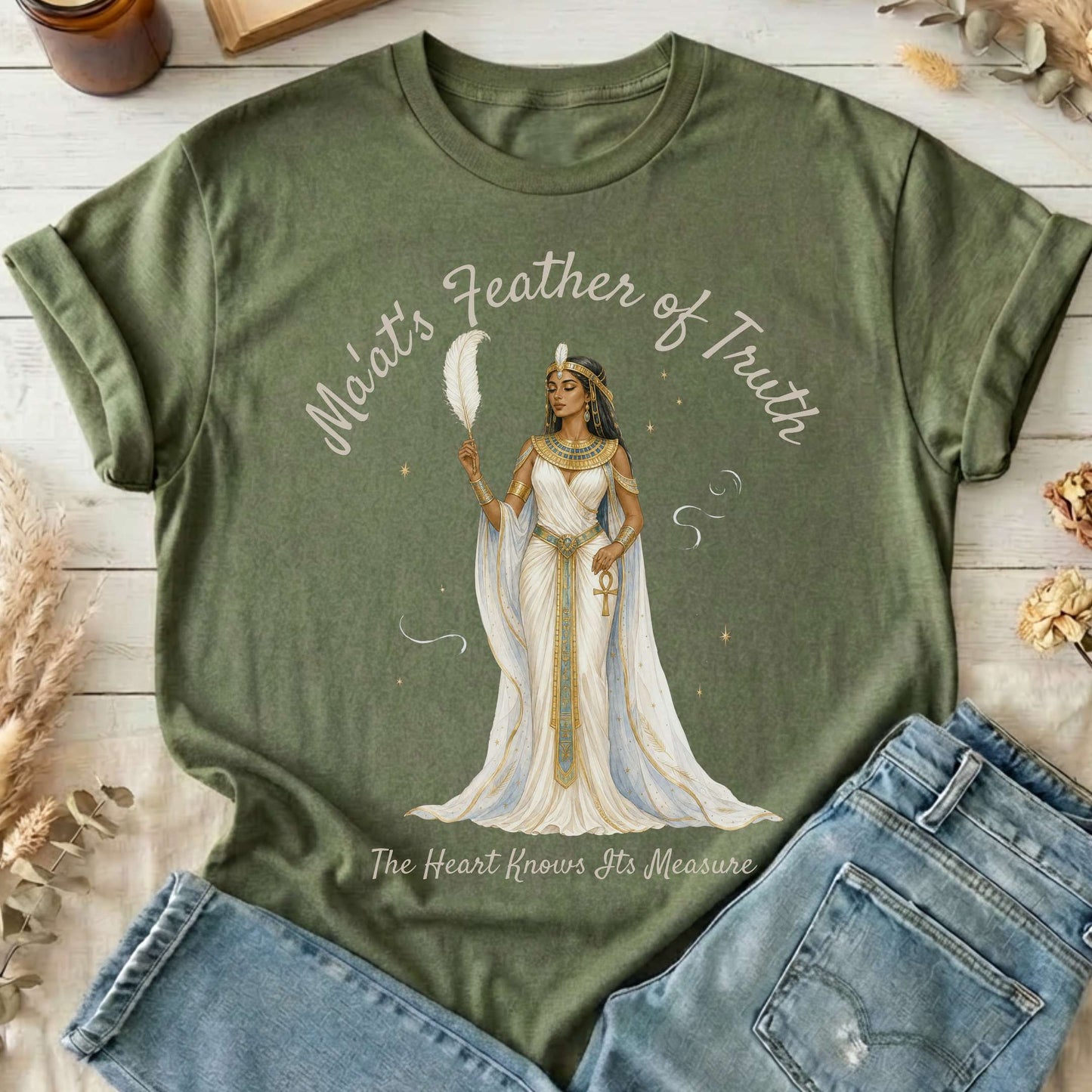 Ma'at's Feather of Truth Egyptian Mythology T-Shirt