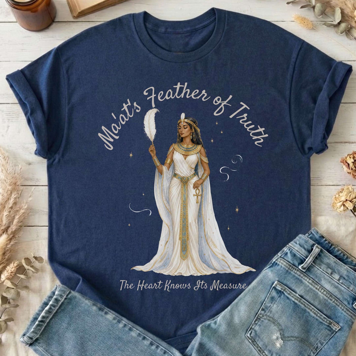 Ma'at's Feather of Truth Egyptian Mythology T-Shirt