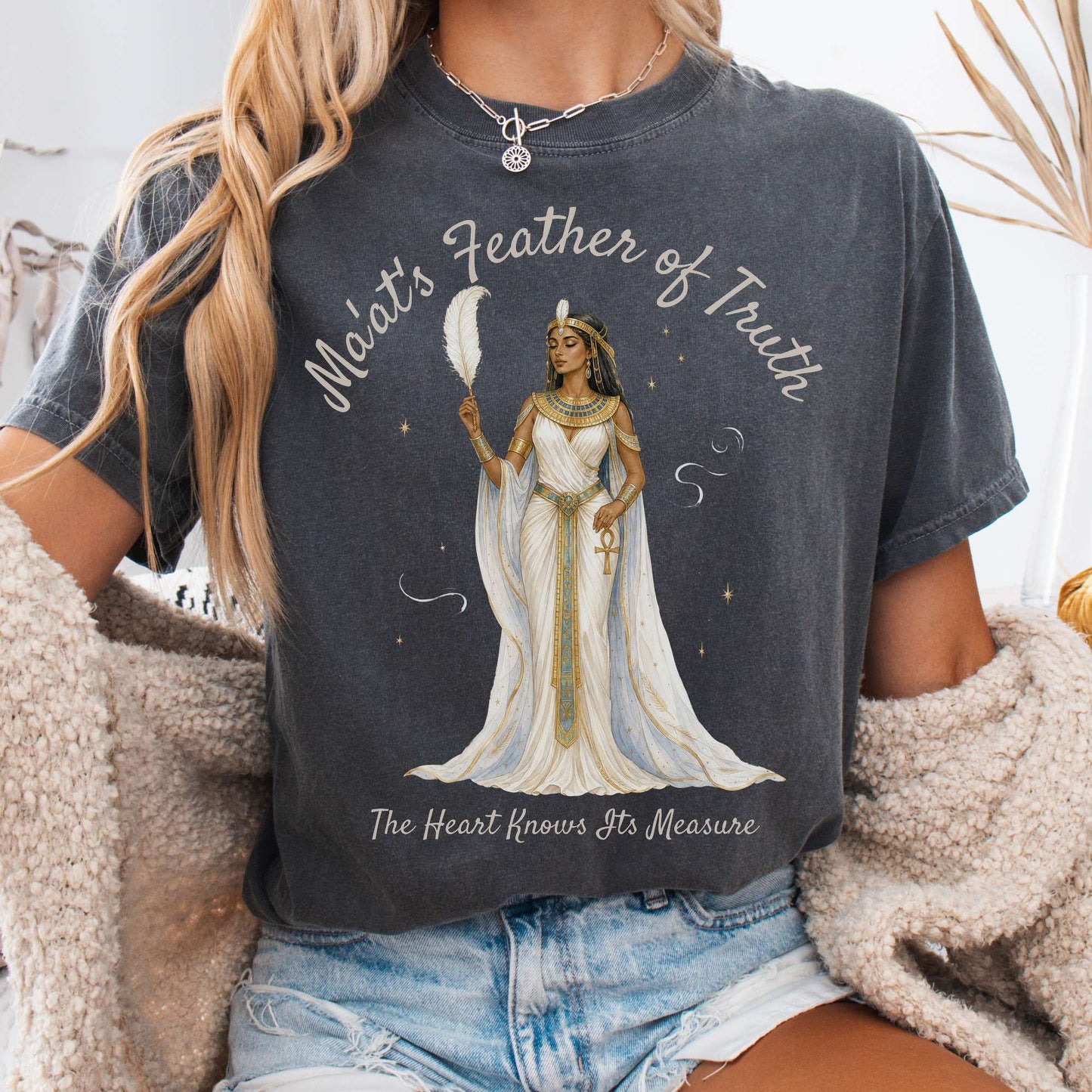 T-Shirt Pepper / S Ma'at's Feather of Truth Egyptian Mythology T-Shirt The Mystic Eden