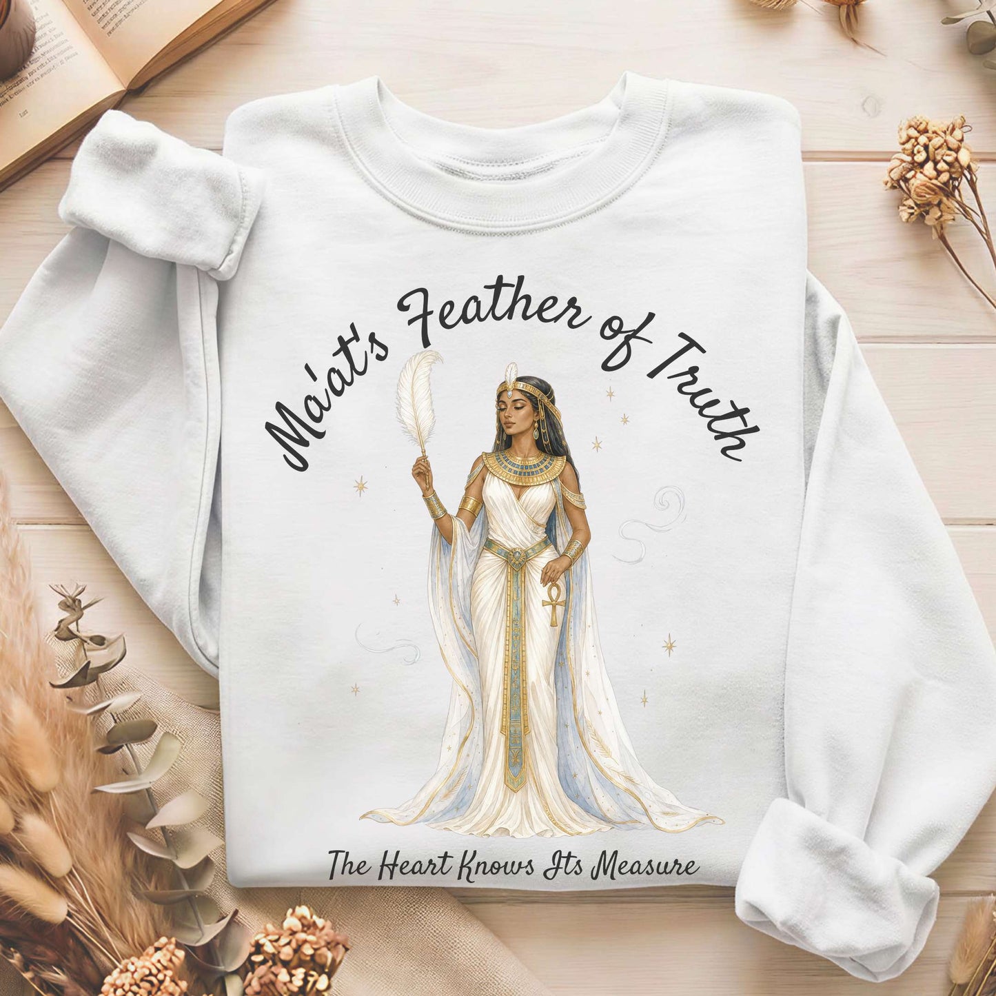 Ma'at's Feather of Truth Egyptian Mythology Sweatshirt
