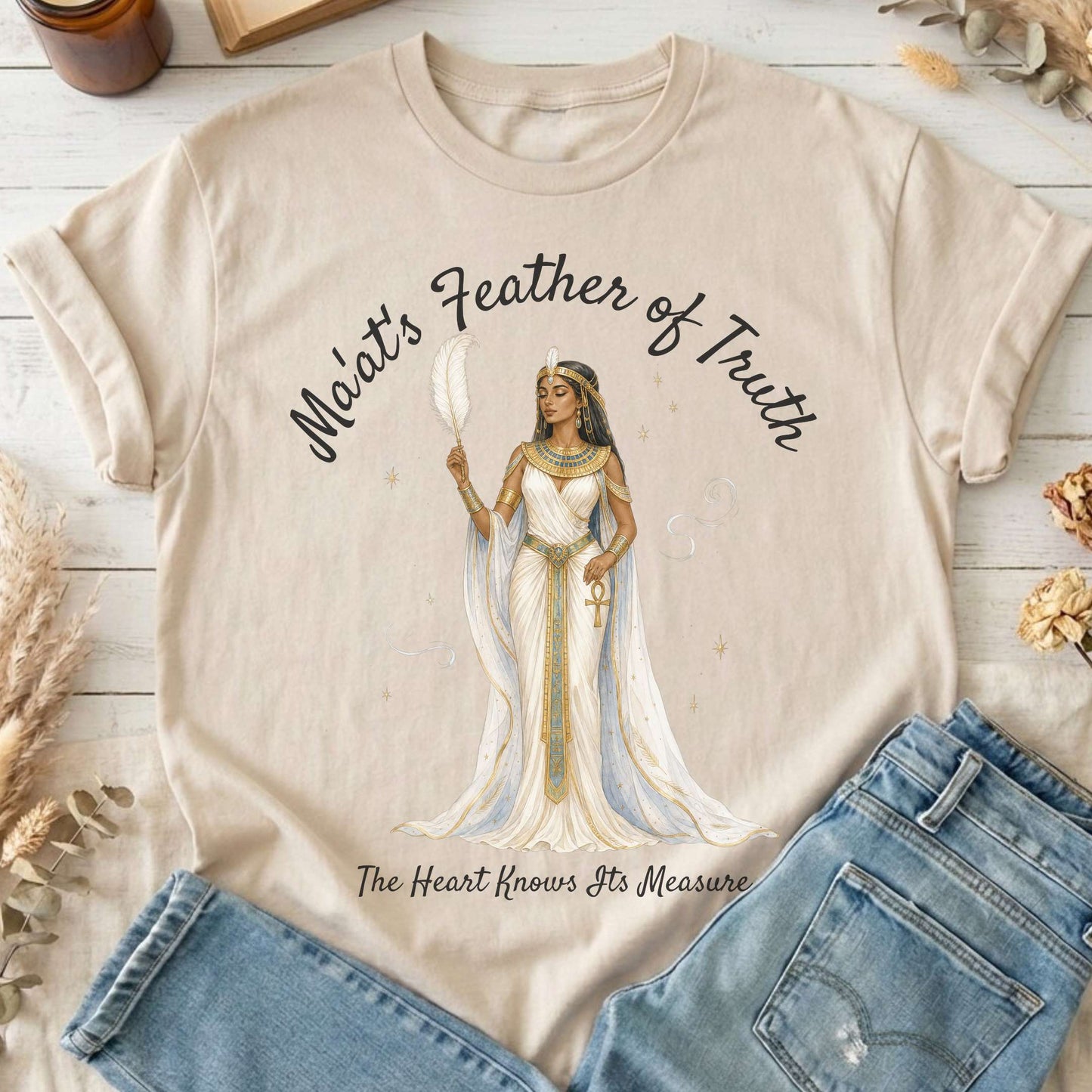 Ma'at's Feather of Truth Egyptian Mythology T-Shirt