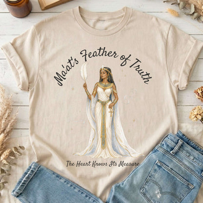 Ma'at's Feather of Truth Egyptian Mythology T-Shirt