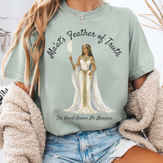 T-Shirt Bay / S Ma'at's Feather of Truth Egyptian Mythology T-Shirt The Mystic Eden
