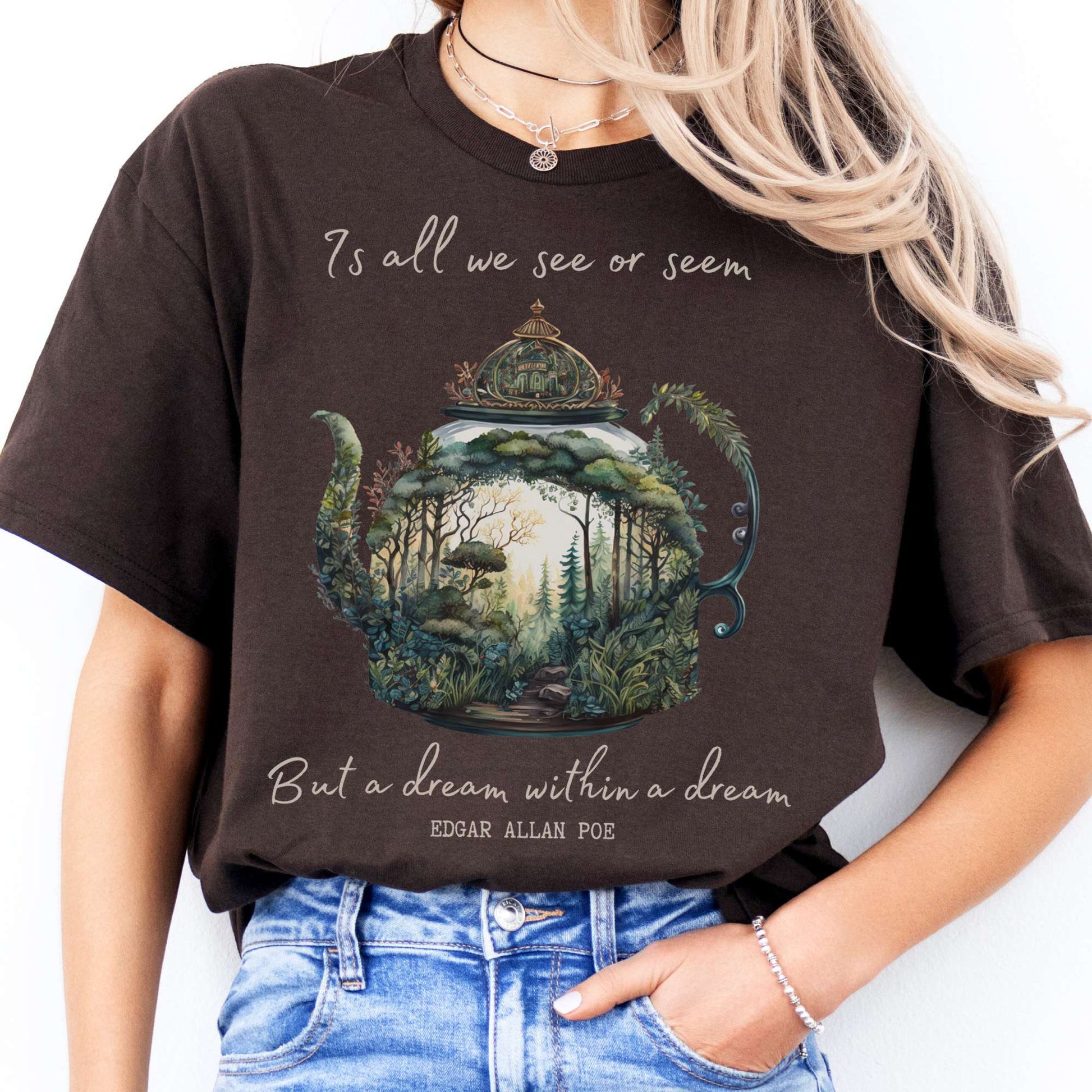T-Shirt Dream Within A Dream Poe T-Shirt The Mystic Eden