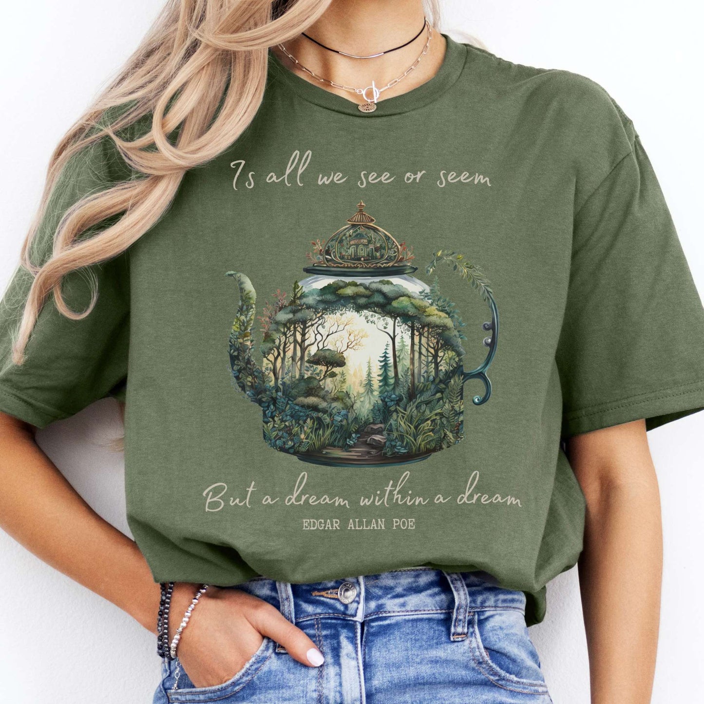 T-Shirt Dream Within A Dream Poe T-Shirt The Mystic Eden