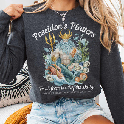 Poseidon's Platters - Fresh From the Depths Daily Sweatshirt