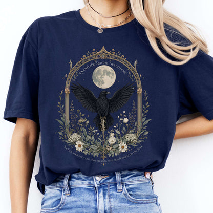 Quoth the Raven, Nevermore Poe Literary T-Shirt