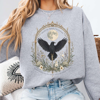Quoth the Raven, Nevermore Poe Literary Sweatshirt