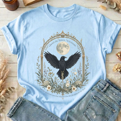 Quoth the Raven, Nevermore Poe Literary T-Shirt